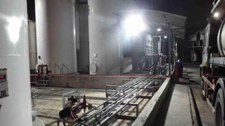 Oil depot ilumination