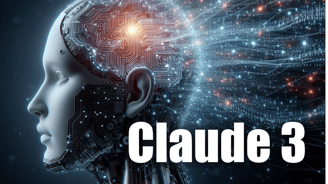 image of a head that is thinking as thoughts come out of its head and transform into streams of data