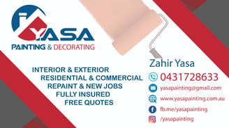 yasa painting business card