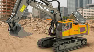 Excavadora a control remoto