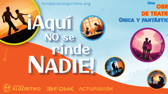 Afiche de Obra de Teatro "Aquí no se rinde Nadie"