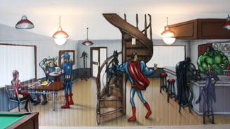 Décor intérieur salle de bar/jeux
