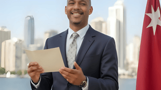 Person with visa of Qatar