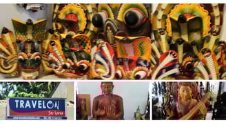 Loja de souvenirs em Colombo, Sri Lanka.