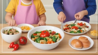 Two adults kneel on a green carpeted floor, each assisting a toddler in standing or walking. The children are exploring textured surfaces made of various materials. In the background, shelves contain bins and a wall displays photos.