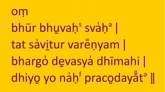 gāyatrī mantra - das Mantra aller Mantren