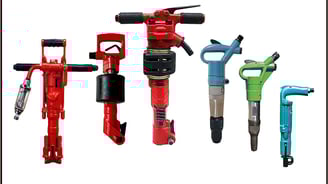 Martillos neumáticos. Martillos picadores y rompedores. Atlas copco. Ingersoll rand. Topac. Toku