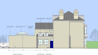 Locally listed house proposed elevation