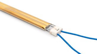 Twin tube ir lamp for printing