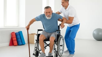 Physiotherapy session for muscular dystrophy patient at home - Myo Physio