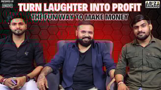 The fun way to make money😱 #podcast #bizbairagi #interview #funny