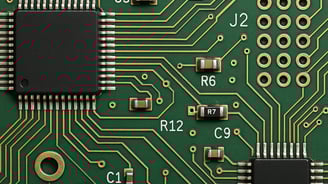 a close up of a computer motherboard with a circuit board