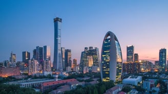 a city skyline with skyscrapers and skyscrapers
