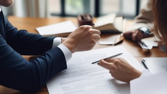 A person wearing a colorful face mask and a red and blue jacket is standing in front of a glass door. They have one hand raised, pressing against a sticker that reads 'Lloyd’s of London' and mentions environmental and social issues. Two police officers in uniform and masks are positioned nearby.