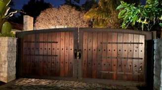 Rustic Barnwood RV Gate Tuscan Old Country