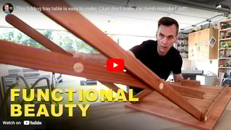Build A Smart Folding Wooden Table Combined With A Convenient Handcart.