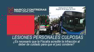 LESIONES PERSONALES CULPOSAS/MARCO CONTRERAS FIRMA LEGAL