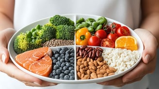 Prato de comida saudável 