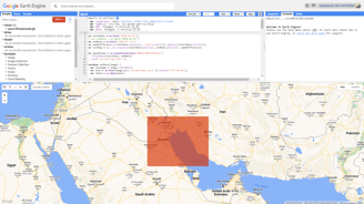 Kuwait AOI for algal blooms in google earth engine