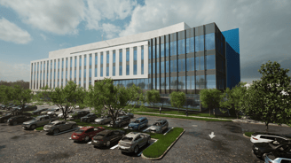 a rendering of an office building  in California