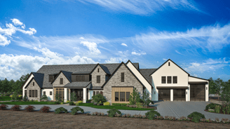 Exterior Rendering of a Large Home in Idaho