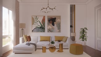 a living room with a couch and a couch