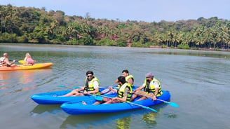 kayaking with friends