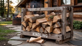 firewood storage rack