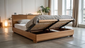 foldable wooden bed