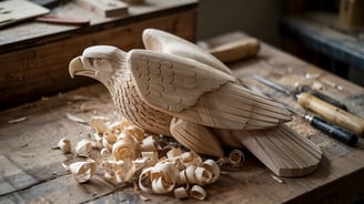 wooden eagle