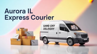 a van with boxes and boxes of boxes on it
