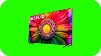 fundo-verde-e-um-televisor-com=uma-flor