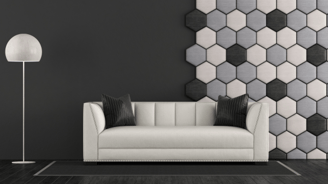 Black and Grey Wall Color