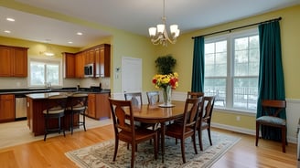 Dining room ideas for a bright interior