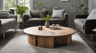 Low Round Coffee Table