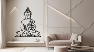 Wall with a Acrylic Cutouts