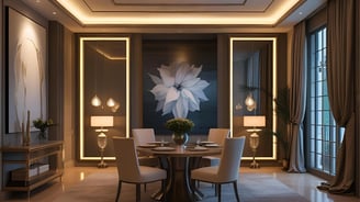 Shahrukh Khan mannat's Dining area