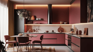Interior Design in a Contemporary Style Kitchen