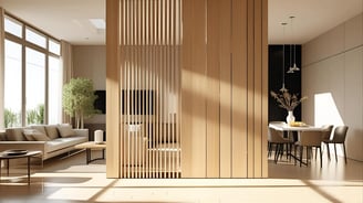 Wooden partition
