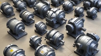 A can of waterproof spray lubricant labeled 'HCF' and manufactured by BG sits on a metal work surface. A red straw is attached to the nozzle, extending outward. Beside the can are industrial items including a fabric cloth and a small drill bit. The background features stacked boxes with indistinct writing, and a partially obstructed window revealing an industrial or workshop setting.