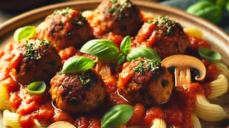 Vegan Lentil and Mushroom Meatballs (Egg-Free & Dairy-Free)