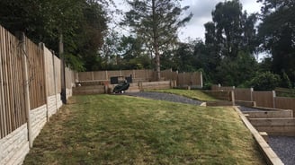 fences and decking installed by that garden guy at a house in pershore