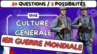 Vignette du Quiz sur la Première Guerre Mondiale