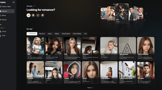 Screenshot of Talkie AI homepage