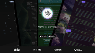Screenshot of ChubAI homepage