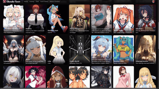 Screenshot of Character Tavern homepage
