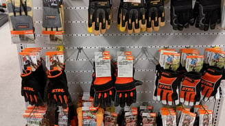 work gloves display