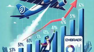Embraer com lucro excelente.