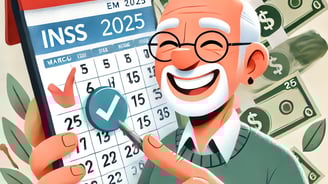 Um senhor feliz porque vai receber sua aposentadoria antecipada.