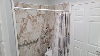 Shower rehab by Brickyard Houses